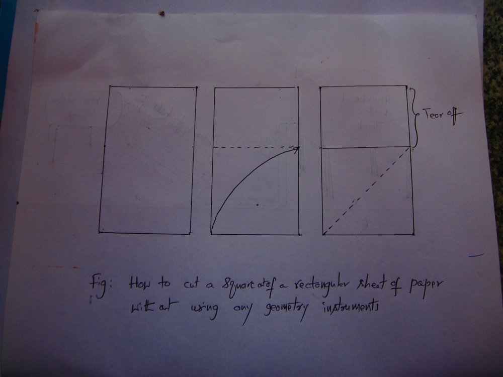 square out of rectangle